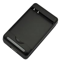 GTMax Black USB Wall Travel Spare Battery Charger with LED Light for Verizon HTC Thunderbolt 4G LTE / Incredible HD 6400