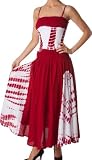 2-Tone Tie Dye Sleeveless Smocked Top Guazy Long Dress