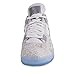Jordans Mens Retro 4 Laser White/Metallic Silver/Chrome Leather Basketball Shoe