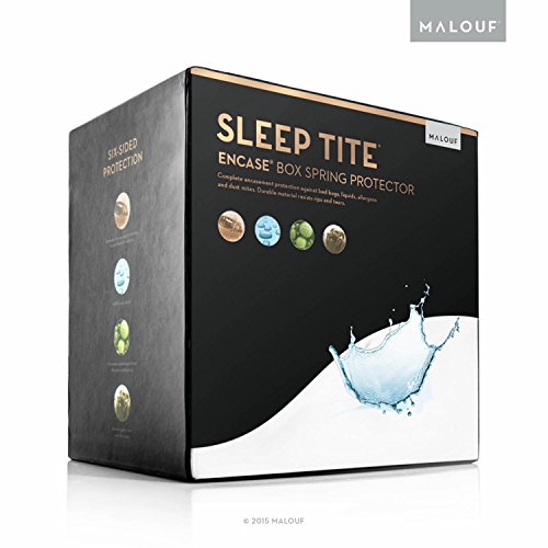 SLEEP TITE ENCASE Bed Bug Proof, Waterproof Zippered Box Spring Encasement - King