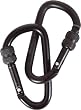 Mil-Com 6mm Screw Gate Locking Carabiners - 2 Pack