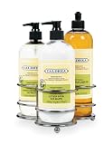 Review Caldrea  / Caldrea 3-piece Cloverleaf Sink Set, Ginger Pomelo - Stainless