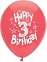 Happy 3rd Birthday Balloons