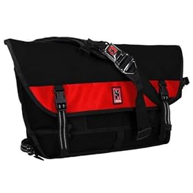 Chrome Metropolis Messenger Bag - Black / Red