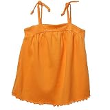 Little Girls Shirt ORANGE Halter Top ALLURA Girl 4-6X