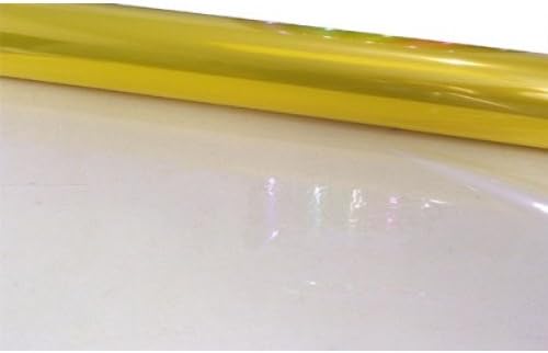5m x 80cm Roll Tinted Lemon Cellophane Wrap. Florist Quality Bouquet / Gift ...