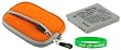 2n1 - Neoprene (Orange) Sleeve Case and NP-45 Battery for Fujifilm FinePix Z33WP Digital Camera Pink