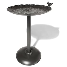 Strathwood Decorative Iron Bird Bath with Java Black Finish by 