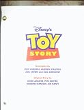 cover of Disney's Toy Story, Screenplay (Final Draft)