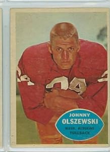 1960 Topps FB 125 John Olszewski Redskins Very Good to Excellent