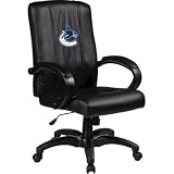 Home Office Chair with NHL Logo Panel Team: Vancouver Canucks