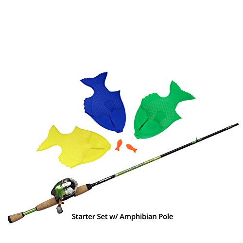 BackYard Bass Starter Set w/ Amphibian Fishing Pole Combo