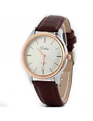 2013newestseller Fashion Mens Womens Simple Style Watch Coffee Color