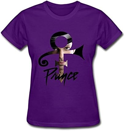 ZHSM Women's Prince Singer Symbol Purple Tshirt Purple XL