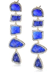 Marcia Moran "Midnight" Long Multi-Shape Dangle Earrings