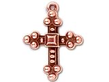 Antique Copper Byzantine Cross Charm