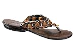 Produkt-Bild: Sandale Zehentrenner Flip Flop Leder HIS braun NEU
