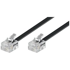 Wentronic Modular-Kabel (2x RJ11 Stecker, 4-polig, belegt) schwarz 3m