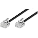 Wentronic Modular-Kabel (2x RJ11 Stecker, 4-polig, belegt) schwarz 3m