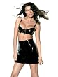 Patent Mini Skirt