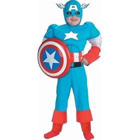 Marvel Captain America Muscle Costume - 3/5 Years