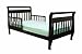 Sleigh Toddler Bed with Trundle in Black