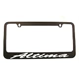Altima Black License Plate Frame with 2 Free Caps 
