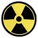 Nuclear Radiation Symbol Embroidered Patch Iron-On Danger Symbol Yellow Logo
