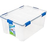 Ziploc WeatherShield Storage Box Set, Large Deep, 4-Piece Set