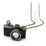 New Retro Camera Photographer Necklace in Black thumbnail