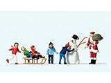 Preiser 10626 Father Christmas with Children & Snowman