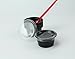 Disposable 2oz Black Plastic Condiment Cups with Lids 200-Pack, Souffle Portion, Jello Shot Cups, Salad Dressing, Sauce