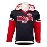 Montreal Canadiens Youth Hawk Fooler Hooded Long Sleeve Jersey Tee Size XL (18-20)
