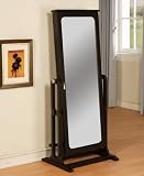 Powell Furniture Antique Black Cheval Jewelry Wardrobe - 502-551