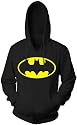 Batman Classic Logo Black Adult Hoodie Sweatshirt