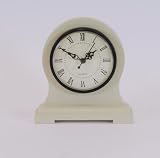 TRADITIONAL ROUNDED CREAM MANTEL CLOCK BY COUNTRYSIDE INTERIORS