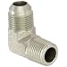 EATON Aeroquip 2024-8-10S 90 Degree Male Elbow, JIC 37° & NPT End Types, Carbon Steel, 1/2 NPT(m) x 5/8 JIC(m) End Size, 5/8" Tube OD, 1/2" Male Pipe Size
