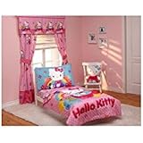 Hello Kitty Stars and Rainbows 4-piece Toddler Bedding Set