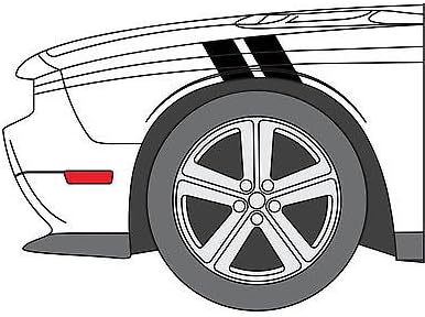 Dodge Challenger Hash Mark Stripes Grand Sport Fender Bar Decals