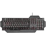 SPEEDLINK RAPAX Keyboard with Red LED Illumination for PC Gaming, Black