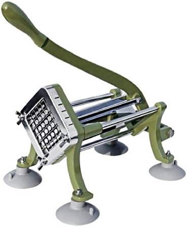 Commercial Heavy Duty French Fry Cutter Potato Slicer with Suction Feet, 1/4-Inch