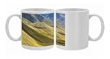 Photo Mugs of Lindis Pass - rolling grassy hills around Lindis Pass from Ardea Wildlife Pets