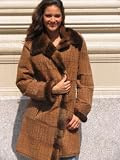 LUXURY NEW FRENCH ORYLOG FUR COAT sz10 #10515