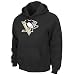 NHL Men's Pittsburgh Penguins Heat Seal Long Sleeve Hooded Fleece Pullover (Black, X-Large)