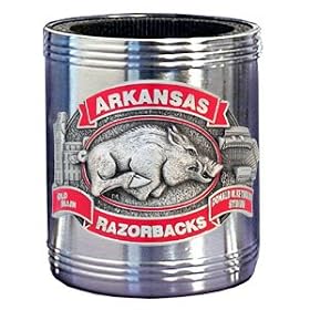 Arkansas Razorbacks Stainless Steel Beverage Can Cooler - NCAA College Athletics Fan Shop... by Siskiyou