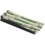MMF Industries Pop-Open Flat Paper Coin Wrappers, Dimes, Green, 1000 Wrappers per Box (216020002)