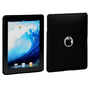 TeckNet Apple iPad Soft Silicone Skin Case & Screen Protector - Black