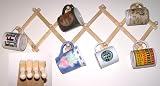 Fox Run Expanding Beechwood Coffee Mug Wall Rack