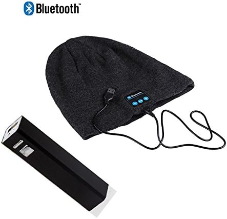 BUNDLE! Wireless/Bluetooth Beanie w/ built in mic and stereo headphones bundled w/ Portable Charger compatible with iPad, iPhone 4/5s/5c/6/6s/6, Android, Samsung Galaxy s5/s6/s7, Note 3/4, HTC LG