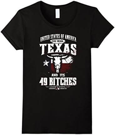 Women's United States Of America? You Mean Texas And Its 49 Bitches Medium Black